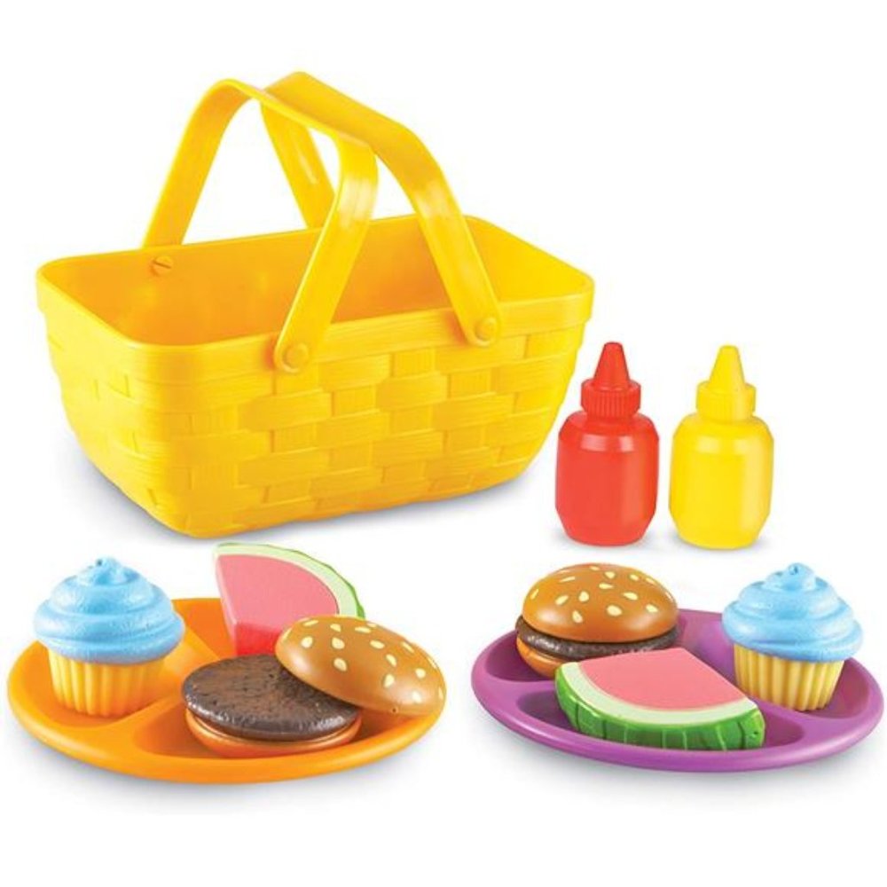 New Sprout Picnic Set-15 Pieces, Ages 18+ months, Pretend Play Food for Toddlers